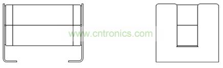 圖3: 帶有金屬端子的多層陶瓷電容器的結構圖 (2段品)