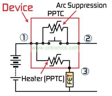 圖2：最新代MHP-SA器件整合了一個第三端子，用于外部激活