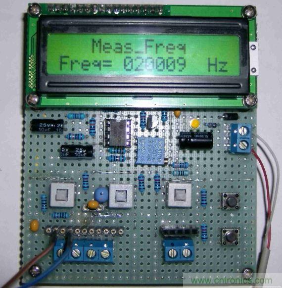 DIY集電容、電感和頻率為一體的測量儀器