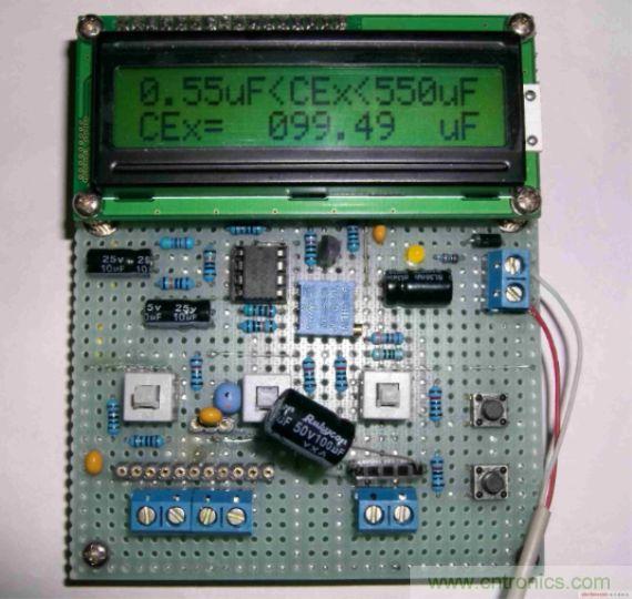 DIY集電容、電感和頻率為一體的測量儀器