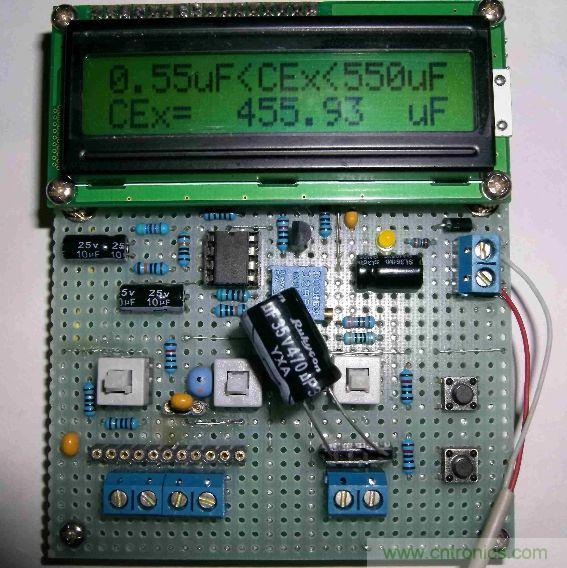 DIY集電容、電感和頻率為一體的測量儀器