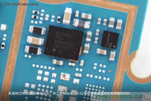 WCD9320音頻解碼芯片，和Note 3以及G2上采用的一模一樣
