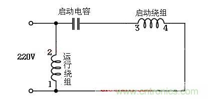電容運(yùn)轉(zhuǎn)型接線(xiàn)電路