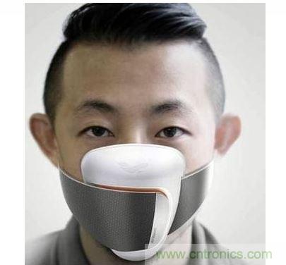 Frog Design 開發了一款可搭配手機應用程序使用的智能口罩概念原型，內建粒子傳感器，能警告使用者何時該戴上口罩