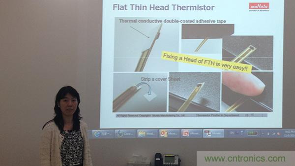 薄膜溫度傳感器講解現場