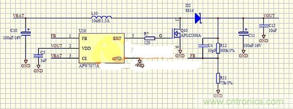 在MOS管G級(jí)和升壓芯片之間添加電阻有什么意圖?
