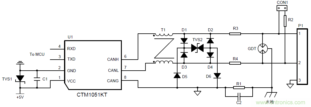 總線(xiàn)浪涌防護(hù)方案詳解