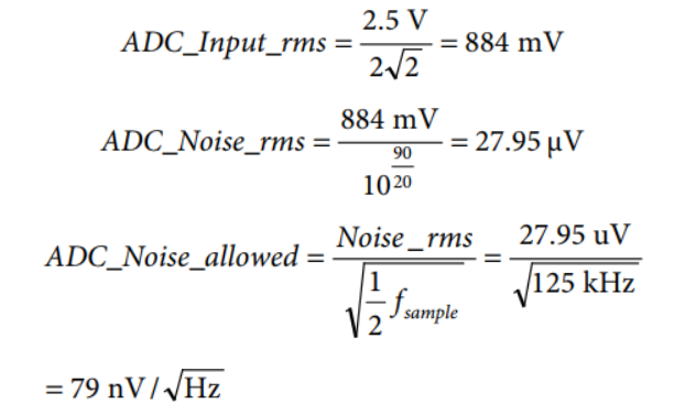 為實現正確信號調理的噪聲計算