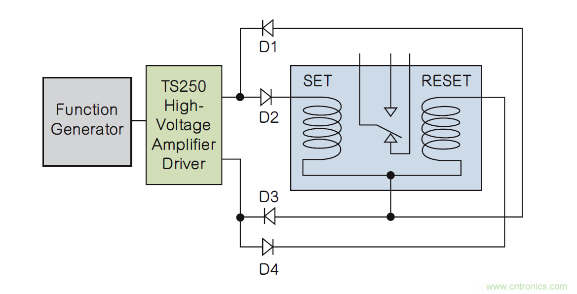 如何利用二極管電路實(shí)現(xiàn)雙線(xiàn)圈鎖存繼電器？