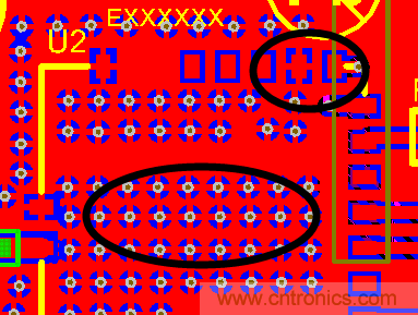 如何引腳接地十字焊盤，過孔完全接地?