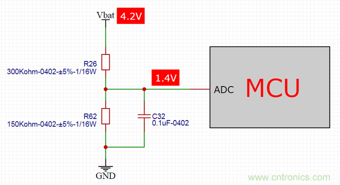 電池電壓偵測(cè)電路&ldquo;踩坑&rdquo;：分壓電阻的精度竟然是5%，不是1%