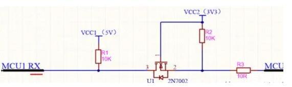 不同的電平信號的MCU如何進行串口通信？