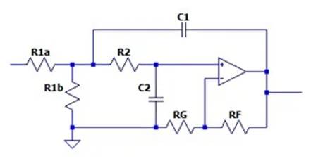 二階運算放大器的低通、帶通和高通濾波器設計